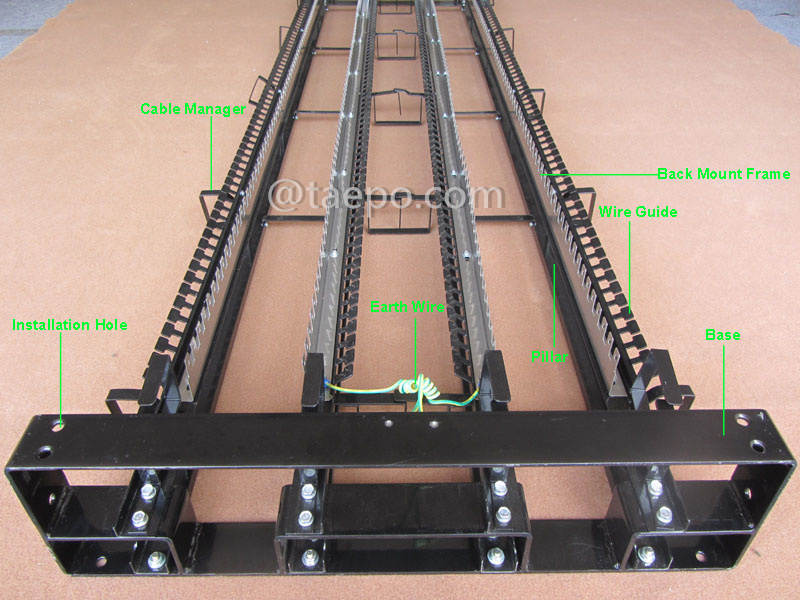 Иллюстративные фотографии для внутреннего промежуточного распределительного шкафа (IDF) для 1400 пар, для модуля LSA