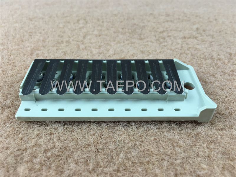 Модуль защиты от перенапряжения на 5 пар для кроссового блока MDF 71 №TP-1401-100 с 2-полюсным газоразрядным разрядником (GDT)
