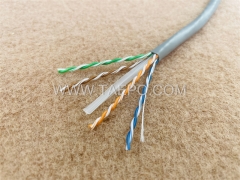 4 пары UTP CAT6 голый медный проводник AWG23 твердый кабель LAN 305m / рулон