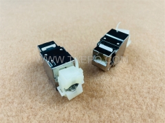 180-градусный экранированный разъем Keystone CAT5E RJ45 8P8C AP в стиле STP