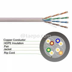 4 пары CAT5E UTP неизолированный медный сетевой кабель Ethernet LAN