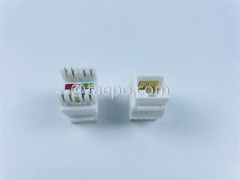 CAT6 UTP, неэкранированный разъем 8P8C AP, 180-градусный разъем Keystone