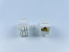 CAT6 UTP, неэкранированный разъем 8P8C AP, 180-градусный разъем Keystone