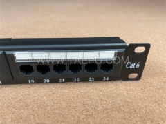 24-портовый панель UTP патч CAT6