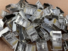 CAT6A RJ45 8P8C STP Модульная вилка для подключения кабелей Ethernet CAT6A