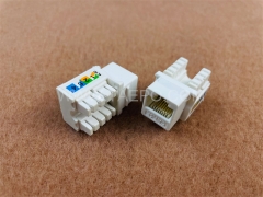 UTP 8P8C Сеть под углом 90 градусов CAT5E RJ45 Разъем Keystone