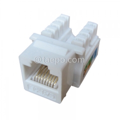 UTP 8P8C Сеть под углом 90 градусов CAT5E RJ45 Разъем Keystone