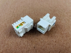 UTP 8P8C Сеть под углом 90 градусов CAT5E RJ45 Разъем Keystone