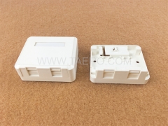 Коробка для поверхностного монтажа CAT5E RJ45 8P8C UTP с 2 портом, совместимая с разъемом Keystone Jack.