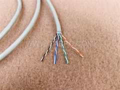 4 пары FTP CAT6A голый медный AWG 23 одножильный провод кабель LAN 305m / рулон