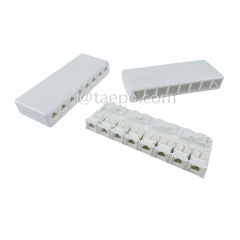 Коробка для поверхности на 8 портов, CAT5E, RJ45, 8P8C, UTP, 190x74x28 мм, стиль AP, без разъема Keystone