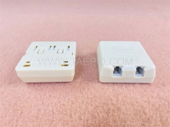 2-портовая телефонная розетка RJ11 Cat3 2P2C сухая