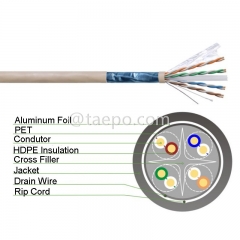 4 пары CAT6 FTP экранированный медный сетевой кабель LAN