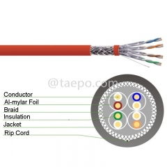 4 пары CAT 7A STP FTP голый медный сетевой кабель LAN Ethernet