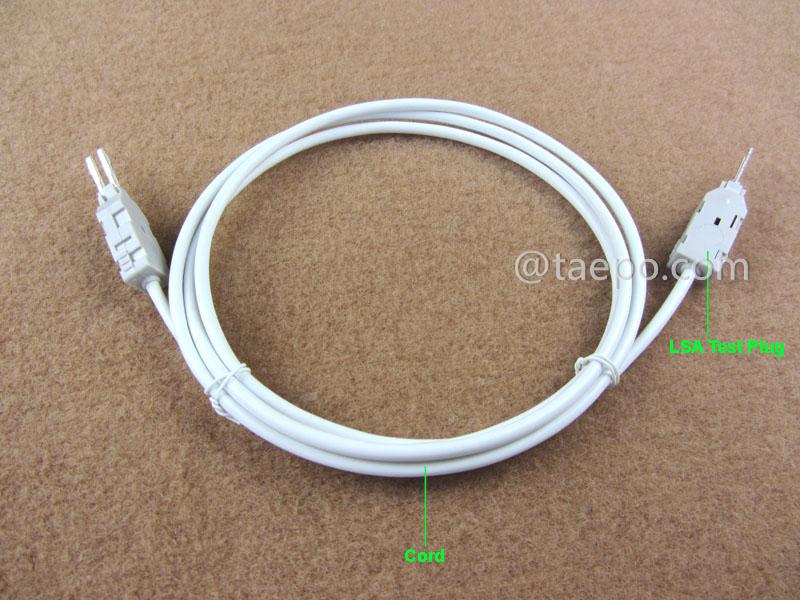 Ilustración del cable de conexión de 4 polos, conector de prueba LSA a conector de prueba LSA, 1,5 m