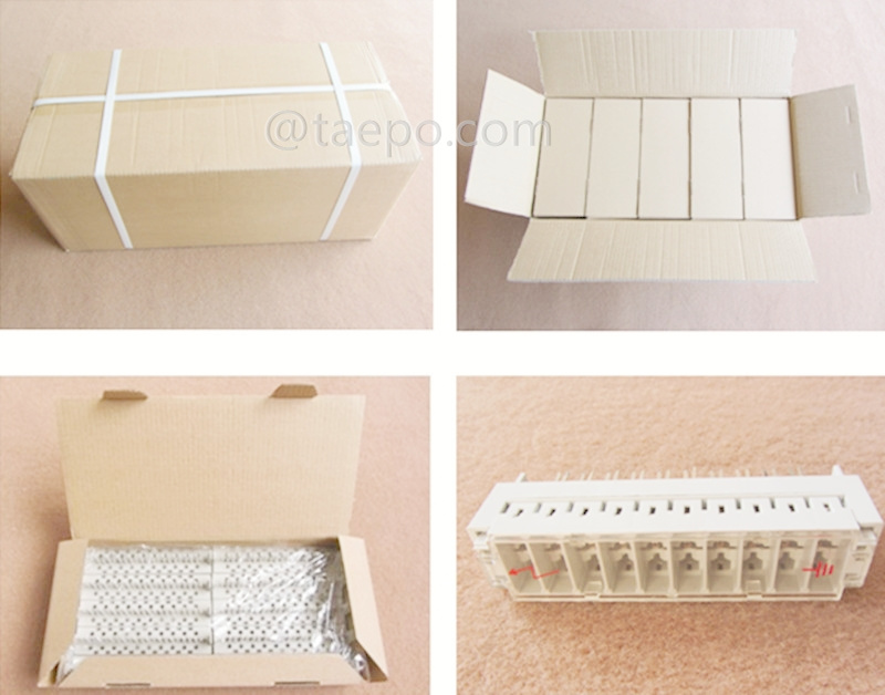 Изображения упаковки для журнала защиты от перенапряжений на 10 пар и 3 полюса для модуля LSA высокочастотного диапазона