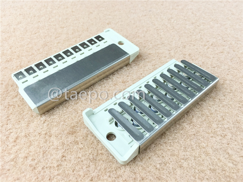 5-парный модуль защиты от перенапряжения для размыкательного блока MDF 71 #TP-1401-100 с двухполюсным газоразрядным разрядником (GDT)