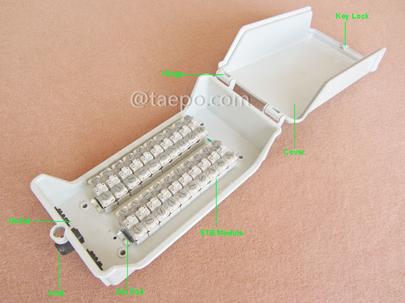 Иллюстративные фотографии уличного распределительного коробки для 20 пар для модуля STB