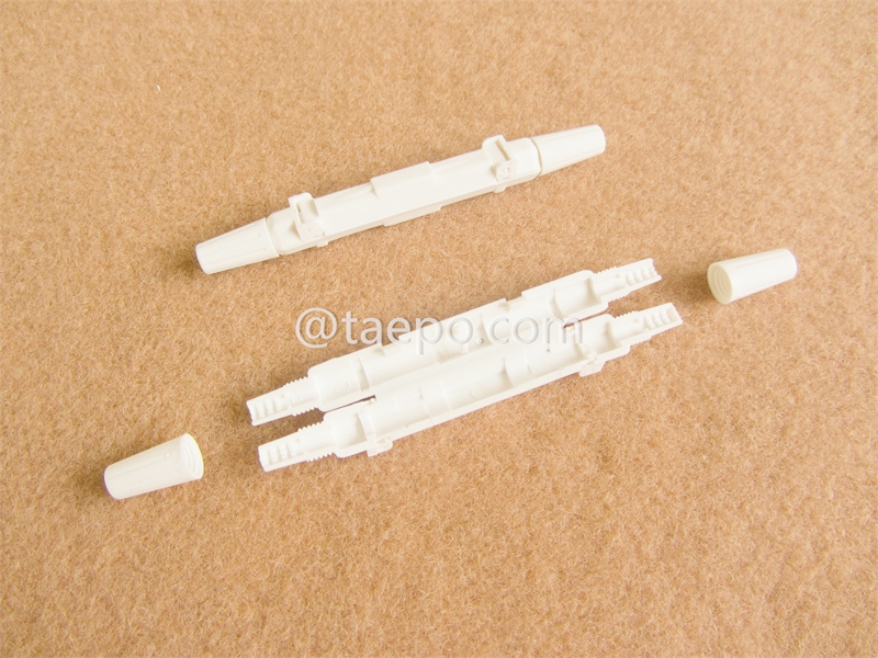 TP-3127-B Коробка для сплайсинга спускаемого кабеля, 102мм (высота) x ø10мм, 1 вход 1 выход