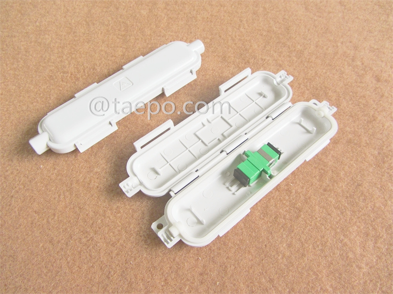 Муфта для сращивания дроп-кабеля, наружного применения, 160x47x17 мм, SC, 1 вход и 1 выход, без адаптера