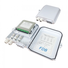 Коробка для разделителя волокон (FSB), наружная, SC, 8 волокон, пластиковый корпус