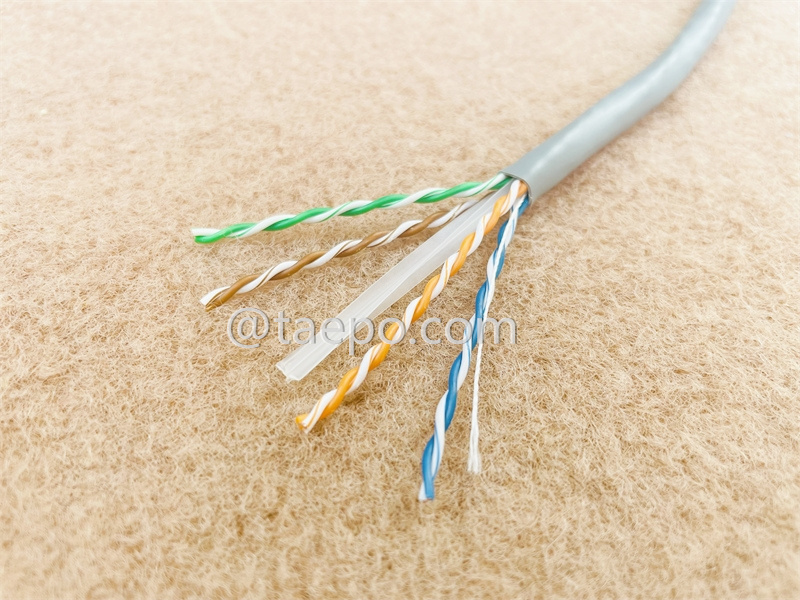 LAN кабель, CAT6, UTP, 4 пары, голый медь, AWG23, сплошной проводник, 305м/катушка