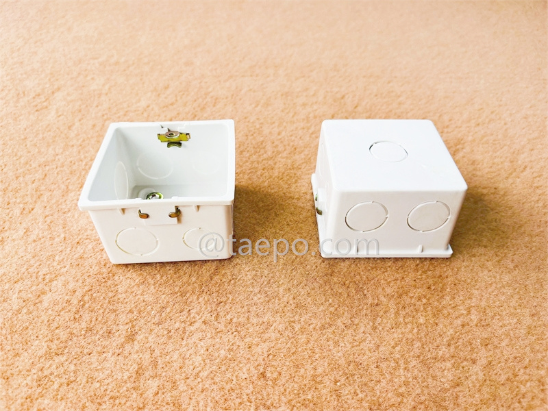 Коробка для стенового монтажа, 80x80x48мм, тип встраиваемый