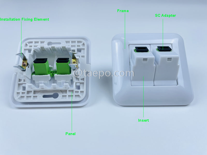 Иллюстрации для выходного соединителя SC/APC duplex