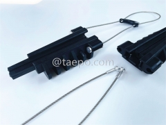 Анкерный зажим, диаметр кабеля 5-9 мм, защита от УФ-излучения, L180 мм, сталь с никелевым покрытием, 80 даН, 2000-3000 Н