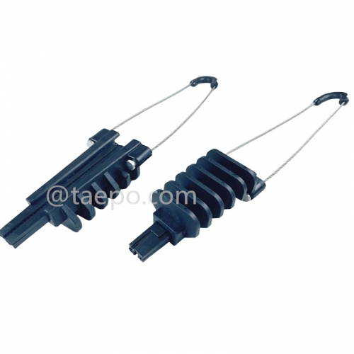 Анкерный зажим, диаметр кабеля 5-9 мм, защита от УФ-излучения, L180 мм, сталь с никелевым покрытием, 80 даН, 2000-3000 Н