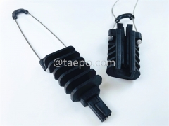 Анкерный зажим, диаметр кабеля 5-9 мм, защита от УФ-излучения, L180 мм, сталь с никелевым покрытием, 80 даН, 2000-3000 Н