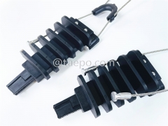 Анкерный зажим, диаметр кабеля 5-9 мм, защита от УФ-излучения, L180 мм, сталь с никелевым покрытием, 80 даН, 2000-3000 Н