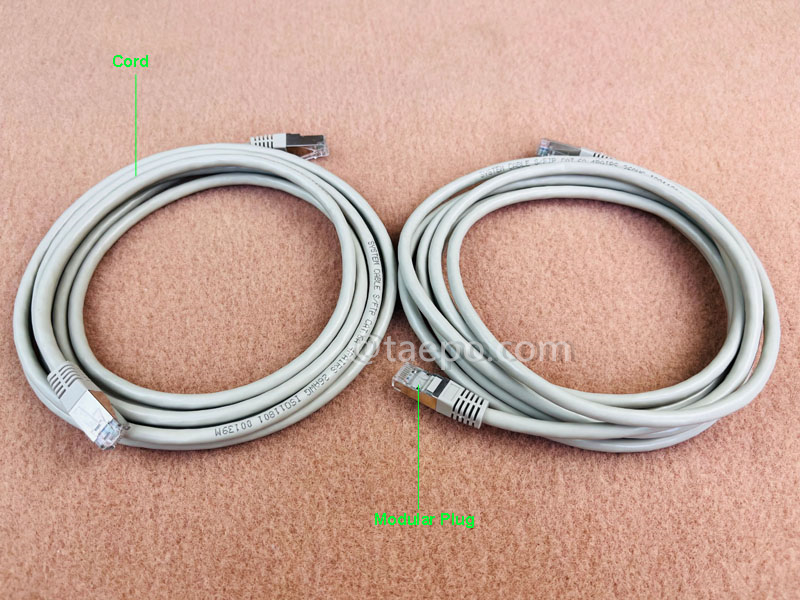 Иллюстрации для LAN патч-корда, CAT6A, S/FTP, RJ45-RJ45, 1м