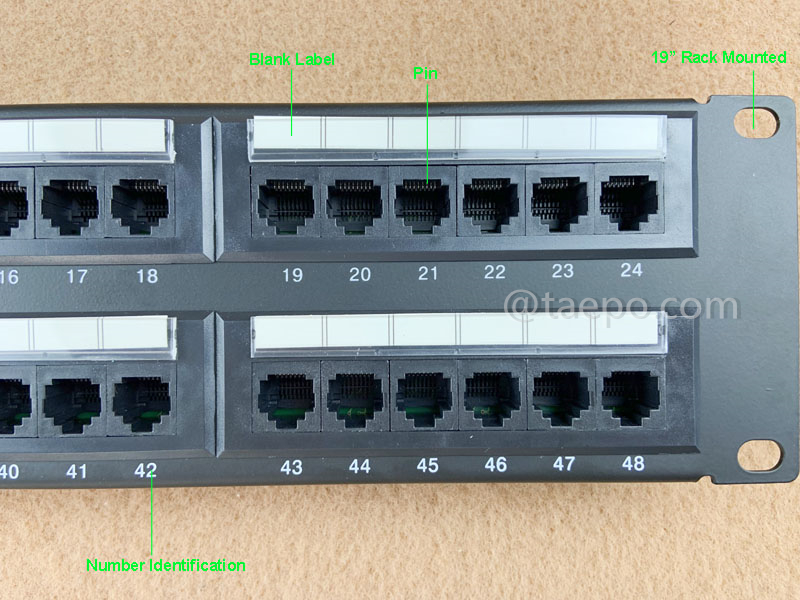 Иллюстрационные фотографии патч-панели на 48 портов, CAT6, RJ45, UTP, 19