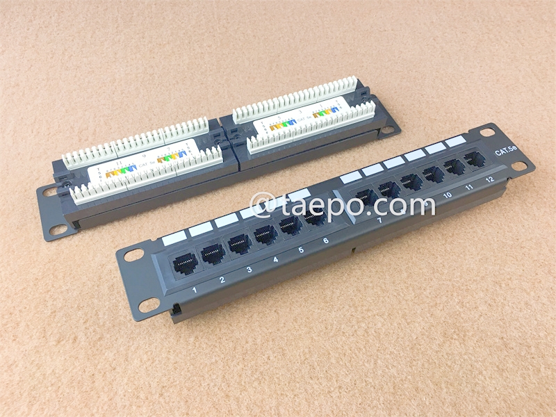 12-портовая панель патч-корда, CAT5E, RJ45, UTP, 10