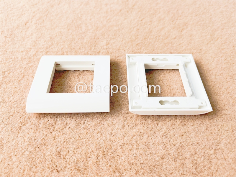 2-портовая накладка, 80x80 мм, французский стиль, без вставки