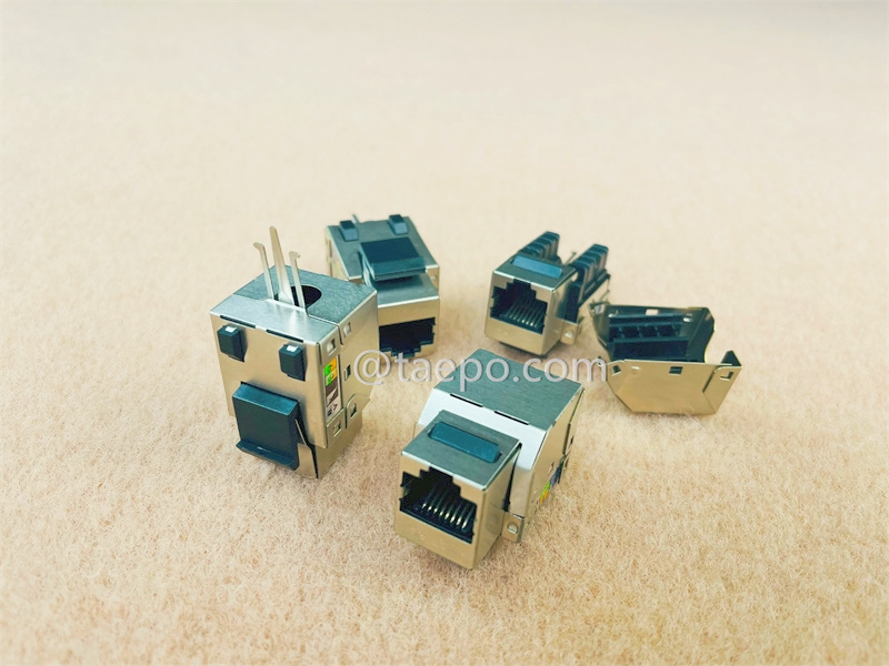 Разъем Keystone, CAT5E, STP, 8P8C, 90 градусов, стиль AP