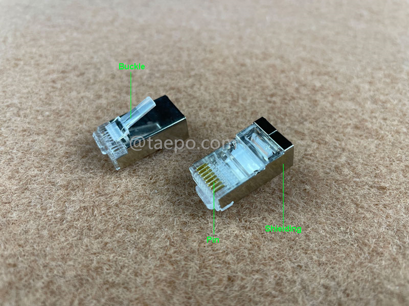 Иллюстрационные изображения для модульного разъема, CAT6, RJ45, 8P8C, STP