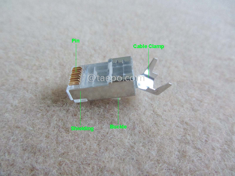 Иллюстративные фотографии для Модульного разъема, CAT7, RJ45, 8P8C, STP