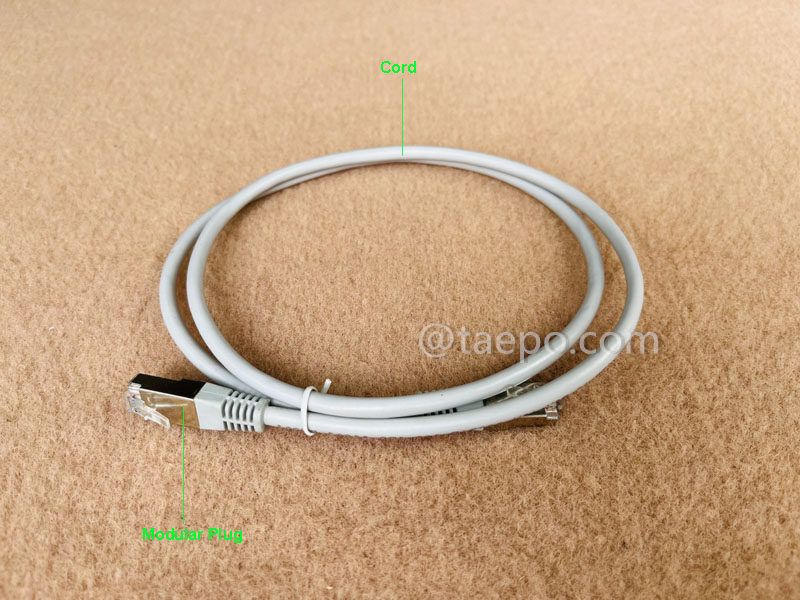 Иллюстрации патч-корда LAN, CAT5E, FTP, RJ45-RJ45, 1м
