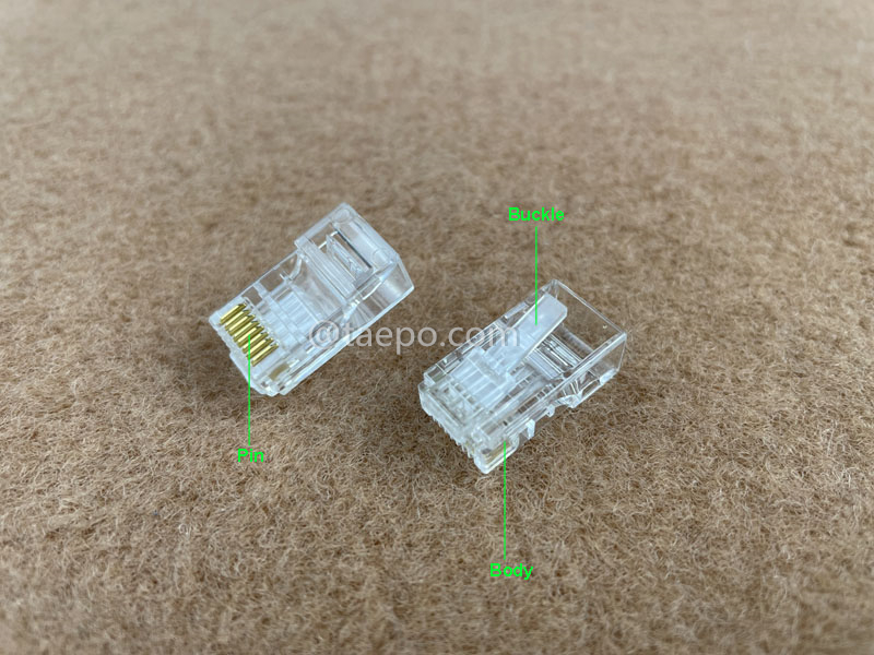 Иллюстрации для модульного разъема, CAT5E, RJ45, 8P8C, UTP