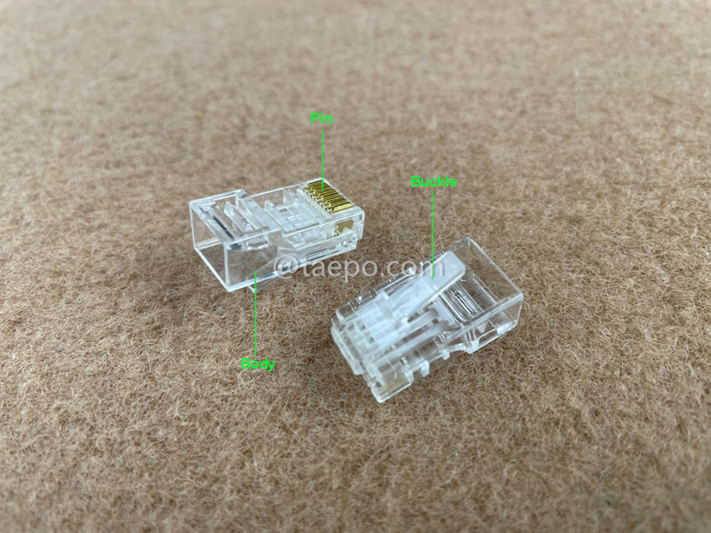 Иллюстрации для модульного разъема, CAT6, RJ45, 8P8C, UTP