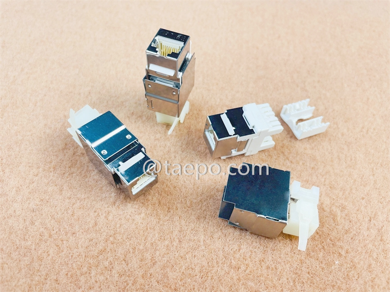 Разъем Keystone, CAT5E, STP, 8P8C, 180 градусов, стиль AP