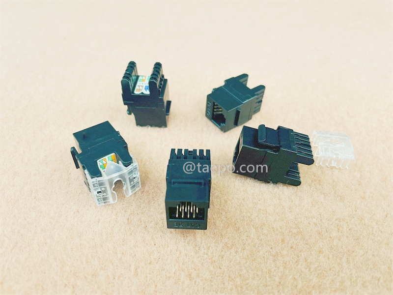 Разъем Keystone, CAT5E, UTP, 8P8C, 180 градусов, стиль AP