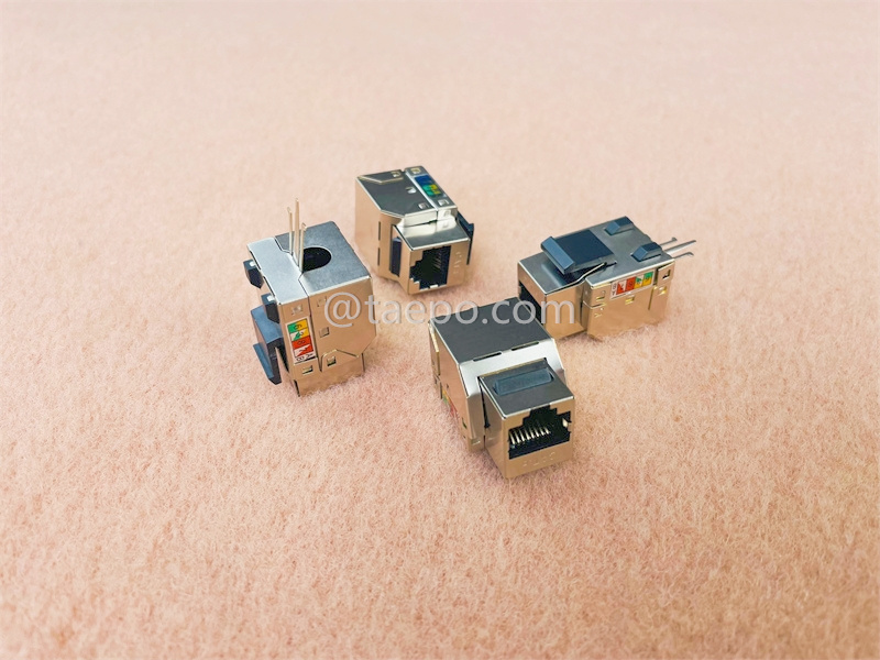 Разъем Keystone, CAT6, STP, 8P8C, 90 градусов, стиль AP