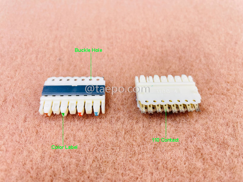 Иллюстративные изображения соединительного блока 110 на 4 пары